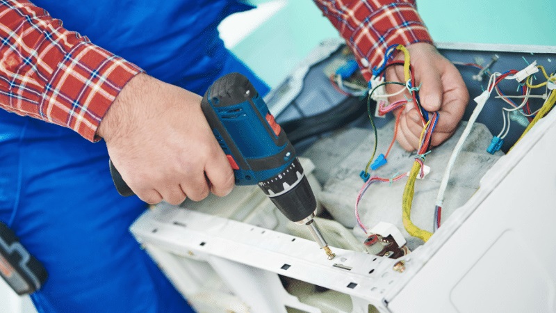 Beylikdüzü İmmergas İmmergas çamaşır makinesi kart tamiri – Su almama arızası orijinal parça ile giderildi. - Teknik servis örneği